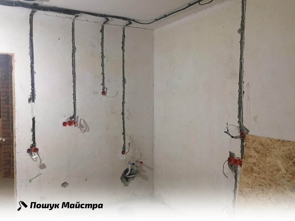 Монтаж електрики в будинку Монтаж електрики в будинку: прокладання проводки
